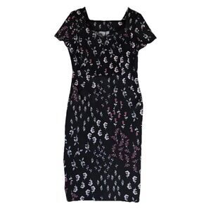 Lane Bryant Dress Black Floral Size 10 12‎ Lace Romantic Office Siren NWT $89